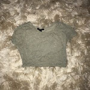 Olive Crop Top